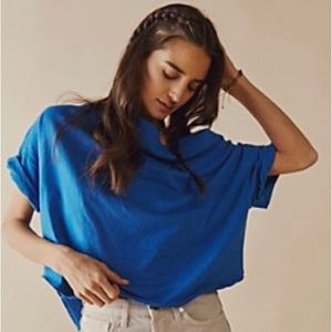 Free People Blue Relaxed Top